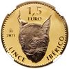 Image 2 : Madrid, Spain, gold reverse proof 1.5 euros (1 oz), 2021, Iberian lynx, NGC Reverse PF 70 ('top pop"