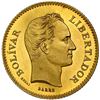 Image 1 : Venezuela (struck at the Paris Mint by Barre), gold essai (5 venezolanos), 1875 A, reeded edge, extr