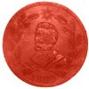 Image 1 : Venezuela, vulcanite (rubber) 1 centavo hacienda token of General Joaquin Crespo, 1889, very rare.