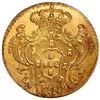 Image 2 : West Indies, imitation Brazil (Rio mint) gold 6400 reis, Maria I and Pedro III, 1784-R, PCGS AU deta