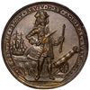 Image 1 : Great Britain, medium-sized copper alloy Admiral Vernon medal, (ca. 1739), Vernon / Satan, Walpole