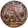 Image 2 : Great Britain, copper alloy Admiral Vernon medal, 1739, Vernon with cannon and ship / Porto Bello, e