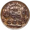 Image 2 : Great Britain, copper alloy Admiral Vernon medal, 1739, Vernon with cannon and anchor / Porto Bello,