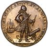 Image 1 : Great Britain, copper alloy Admiral Vernon medal, 1739, Vernon with ship and cannon / Porto Bello, e