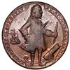 Image 1 : Great Britain, small copper alloy Admiral Vernon medal, 1739, Vernon with ship and cannon / Porto Be