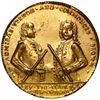 Image 1 : Great Britain, heavily gold-plated copper alloy Admiral Vernon medal, 1739, Vernon and Brown / Porto