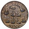 Image 2 : Great Britain, copper alloy Admiral Vernon medal, 1739, Vernon and Lezo / Porto Bello, ex-Adams (pla