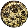 Image 2 : Great Britain, gilt copper alloy Admiral Vernon medal, 1739, Vernon and Fort Chagre / Porto Bello, e