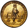 Image 1 : Great Britain, medium-sized gilt copper alloy Admiral Vernon medal, 1741, Vernon / Cartagena, ex-Ada