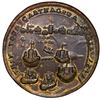 Image 2 : Great Britain, copper alloy Admiral Vernon medal, 1741, Vernon, Lezo and Ogle / Cartagena, ex-Adams.