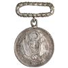 Image 1 : Peru, silver military decoration with wreath suspender, dated 1824, Bolivar / Ayacucho, by Atanasio 