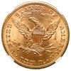 Image 2 : USA (Philadelphia mint), gold $10 Coronet Liberty eagle, 1899, NGC MS 64, with green CAC sticker.