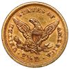 Image 2 : USA (Philadelphia mint), gold $2-1/2 Coronet Liberty quarter eagle, 1854.