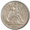 Image 1 : USA (New Orleans Mint), silver Seated Liberty half dollar, 1846-O, medium date, WB-20, Doubled Die O