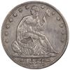 Image 1 : USA (New Orleans Mint), silver Seated Liberty half dollar, 1853-O, arrows and rays, WB-21, PCGS VF d