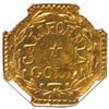 Image 2 : USA, octagonal California fractional gold token, dated 1858, Indian, wreath, 13 stars, NGC MS 65 ("t