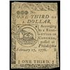 Image 1 : Philadelphia, Continental Congress, $1/3, Feb. 17, 1776, serial not visible.