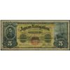 Image 1 : Trujillo, Honduras, Aguan Navigation and Improvement Company, 5 pesos, 25-6-1896, serial A2995.