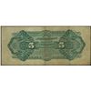 Image 2 : Trujillo, Honduras, Aguan Navigation and Improvement Company, 5 pesos, 25-6-1896, serial A2995.