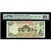 Image 1 : Nicaragua, Banco Central, 500 cordobas, 6-8-1984, series F, serial 0000095, PMG Gem UNC 66 EPQ.