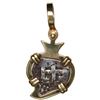 Image 2 : Potosi, Bolivia, cob 1/2 real, Ferdinand VI, date not visible, mounted cross-side out in heart-shape