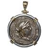 Image 1 : Macedon under Roman Rule, AR tetradrachm, ca. 167-148 BC, mounted portrait-side out in heavy silver 
