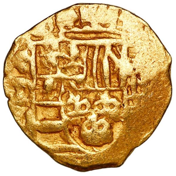 Mexico City, Mexico, gold cob 1 escudo, Philip V, assayer not visible (style of 1711-13 J), ex-1715 