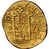 Image 1 : Lima, Peru, gold cob 8 escudos, 1748 R, NGC AU details / removed from jewelry.