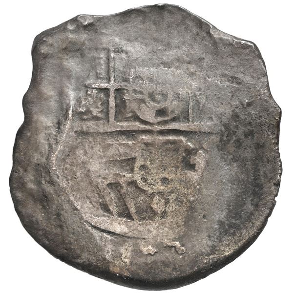 Seville, Spain, cob 4 reales, Philip III, assayer not visible, Grade 4.