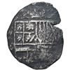 Image 1 : Potosi, Bolivia, cob 4 reales, Philip IV, assayer O, with crowned-? countermark on cross.