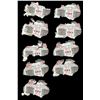 Image 1 : Lot of nine Calcutta, British India, 10 rupees, 25-11-1916, series AC, various serial numbers (where