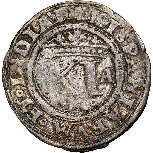 Mexico City, Mexico, 1/2 real, Charles-Joanna, "Late Series," assayer A to right, o to the left, min