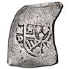 Image 1 : Southeast Asia, two round chopmarks on reverse of a Mexico City, Mexico, cob 8 reales, Philip V, ass