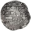 Image 1 : Potosi, Bolivia, cob 8 reales, Philip II assayer B (3rd period).