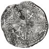 Image 2 : Potosi, Bolivia, cob 8 reales, Philip II assayer B (3rd period).