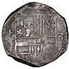 Image 1 : Potosi, Bolivia, cob 8 reales, Philip IV, assayer T (mid-1630s), PCGS VF detail / edge damaged.