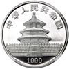Image 2 : Lot of two China (People's Republic), silver 10 yuan (1 oz) Pandas, 1990, small and large date varie
