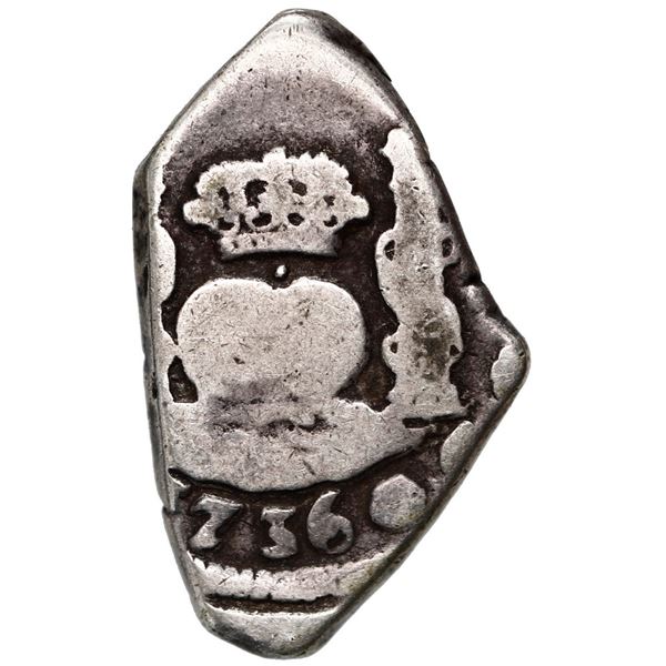Guatemala, cob 2 reales, 1736 (J).