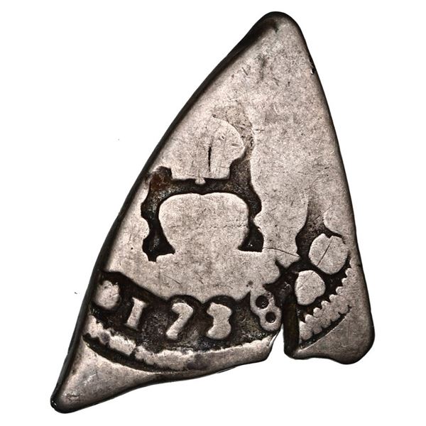 Guatemala, cob 1 real, 1738 J.