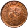 Image 1 : Haiti, copper essai 20 centimes, 1877-IB, NGC PF 64 Red-Brown.