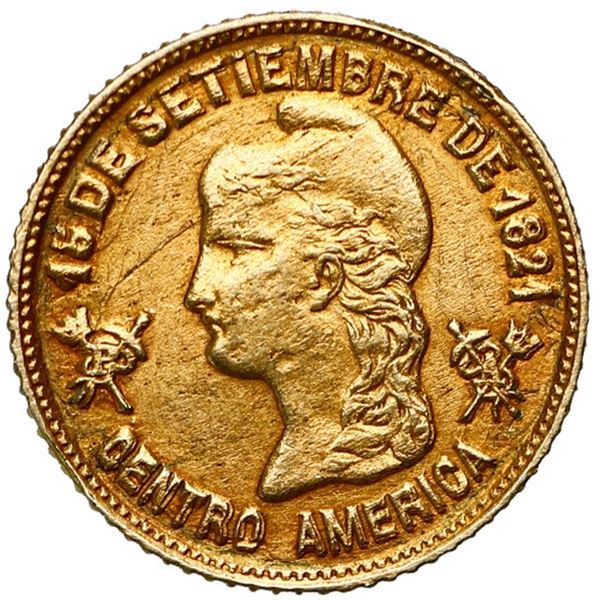 Honduras, gold 1 peso, 1919.