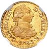 Image 1 : Madrid, Spain, gold bust 1/2 escudo, Charles III, 1783 JD, NGC XF 45.