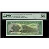 Image 1 : Guatemala, Banco de Guatemala, 1 quetzal, 3-1-1968, serial A4623728Z, PMG Choice UNC 64.