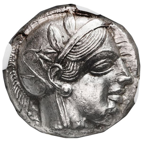 Attica, Athens, AR tetradrachm "owl," ca. 440-404 BC, NGC Ch AU, strike 4/5, surface 3/5, ex-Parliam
