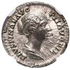 Image 1 : Roman Empire, AR denarius, Diva Faustina II, wife of Marcus Aurelius, 147-175/6 AD, NGC Ch AU, strik