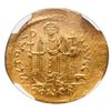 Image 2 : Byzantine Empire, AV solidus, Maurice Tiberius, 582-602 AD, Constantinople mint, NGC AU.