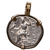 Image 2 : Kingdom of Macedon, AR drachm, Alexander III (the Great), 336-323 BC, aligned axis, mounted portrait