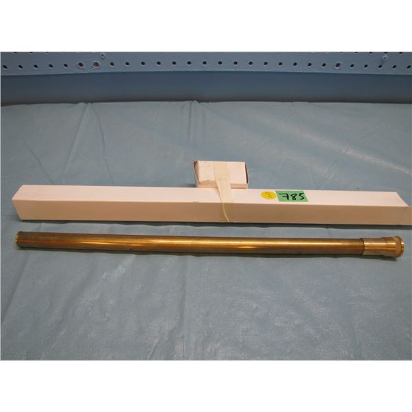 New 18" Japanese 4X brass telescopic sight with fine cross hairs and mounts