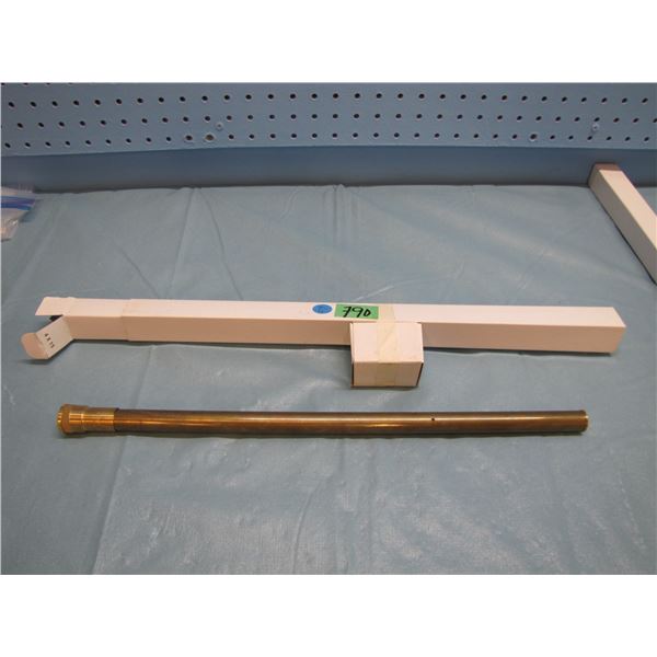New 18" Japanese 4X brass telescopic sight with fine cross hairs and mounts
