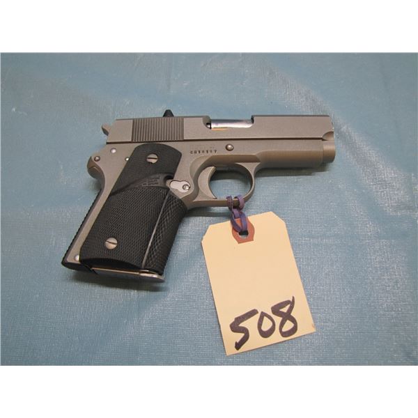 PROHIBITED :  Detonics; mark I combat master; caliber 45ACP; barrel length 89MM; six shots; Semi aut